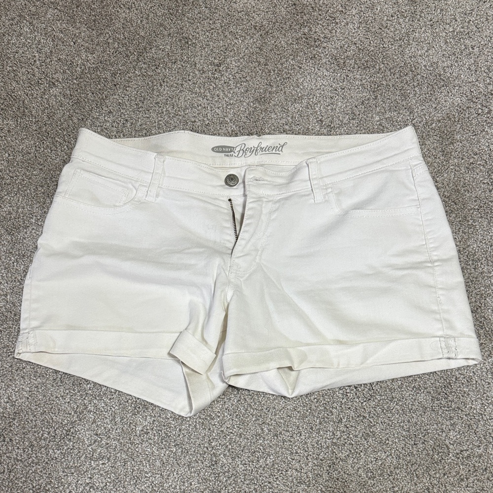 Old Navy Women's Off-White Jean Shorts